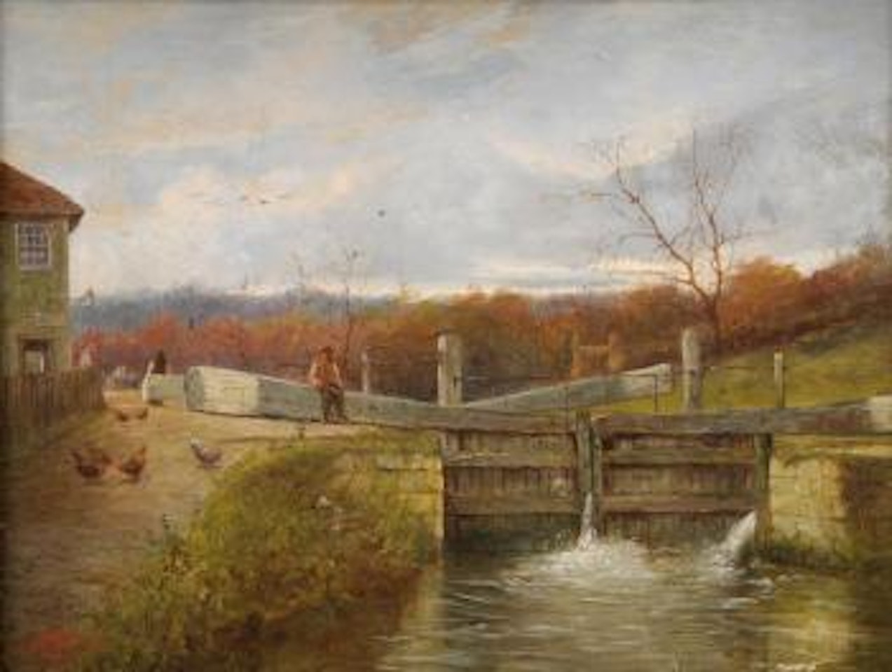 Foxton locks by Edward William Cooke