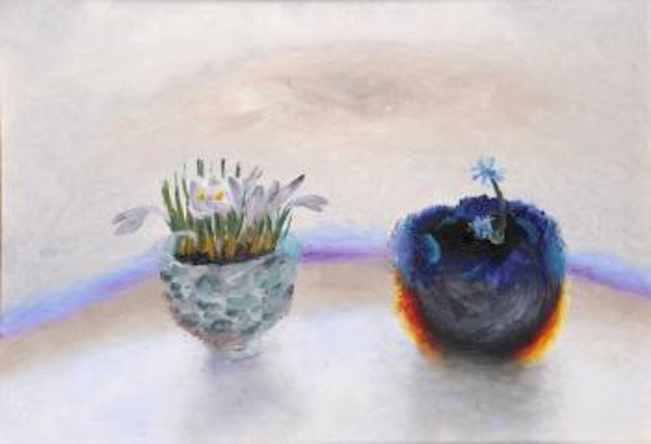 Crocus and hipatica by Winifred Nicholson