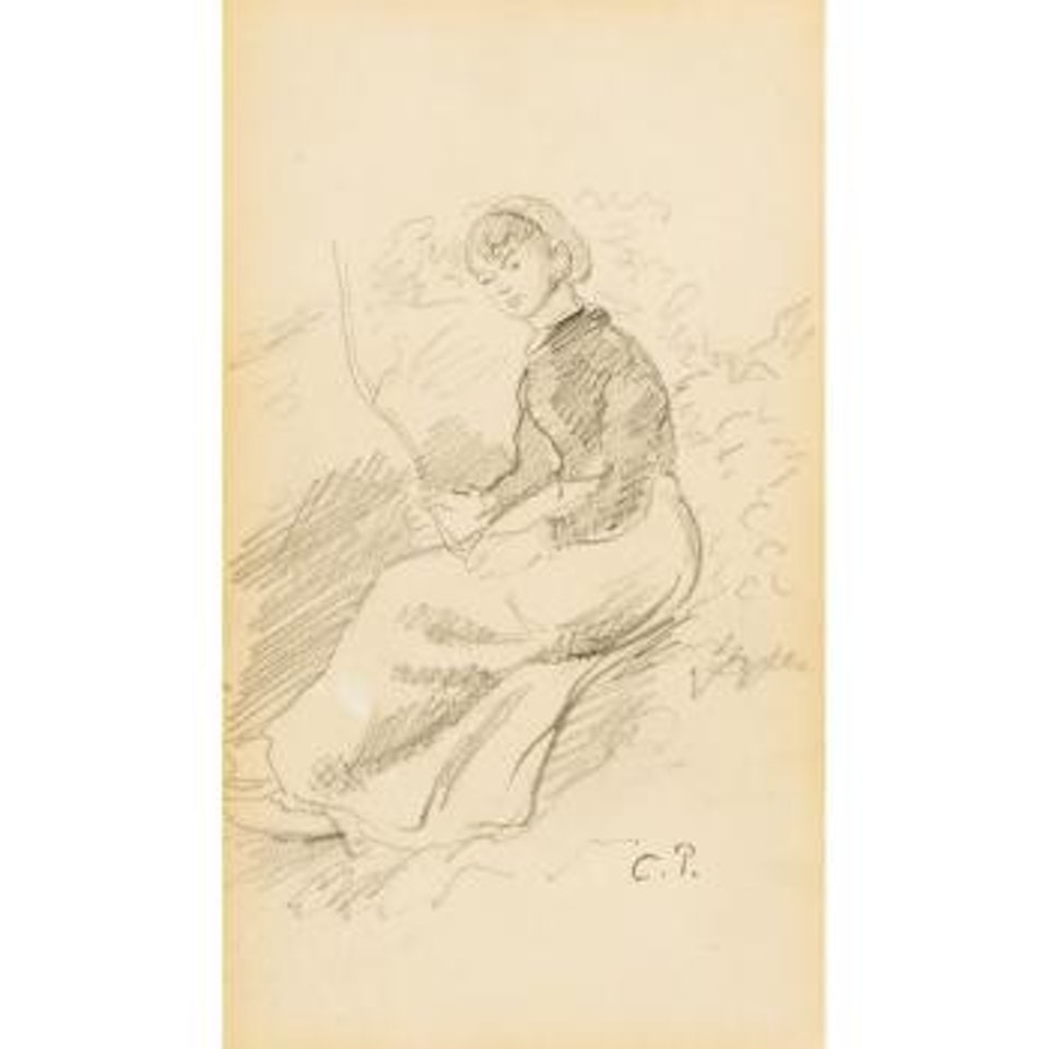 Femme Assise by Camille Pissarro