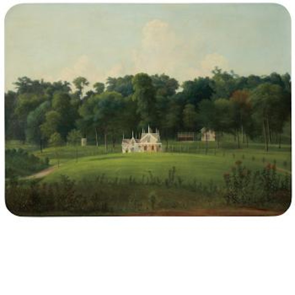 Gothic House In Summer Landscape by Godfrey N Frankenstein