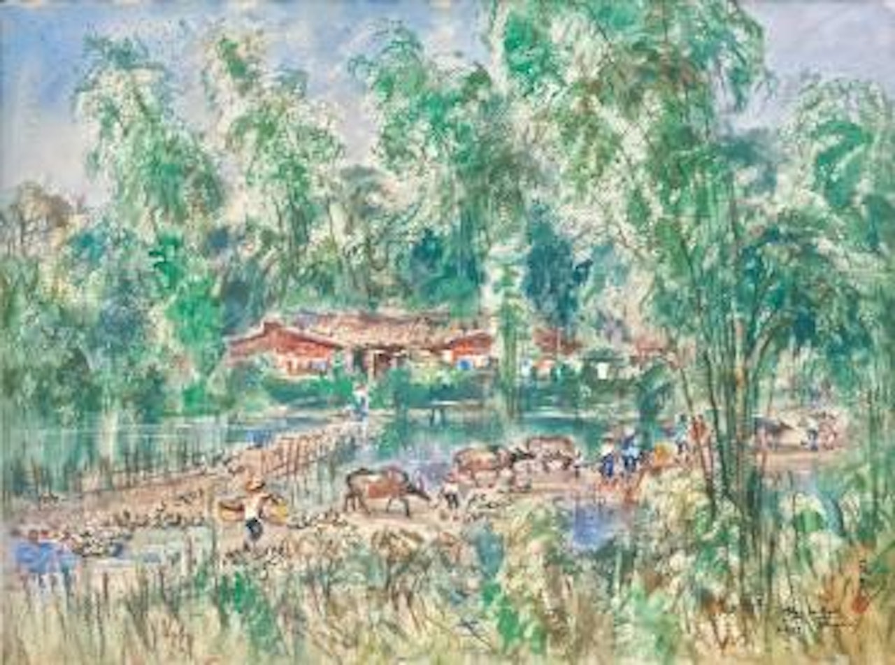 Countryside by Ran In-Ting (Lan Yinding)