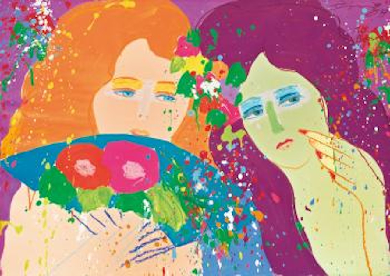 Two Ladies by Walasse Ting