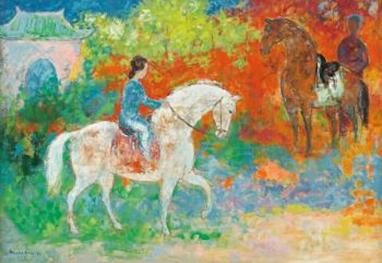 Figures On Horsebacks by Vu Cao Dam