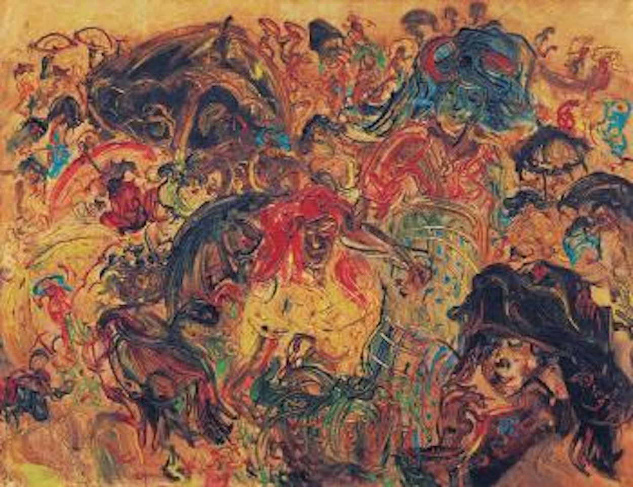 Pasar Festival (Festival Market) by Affandi