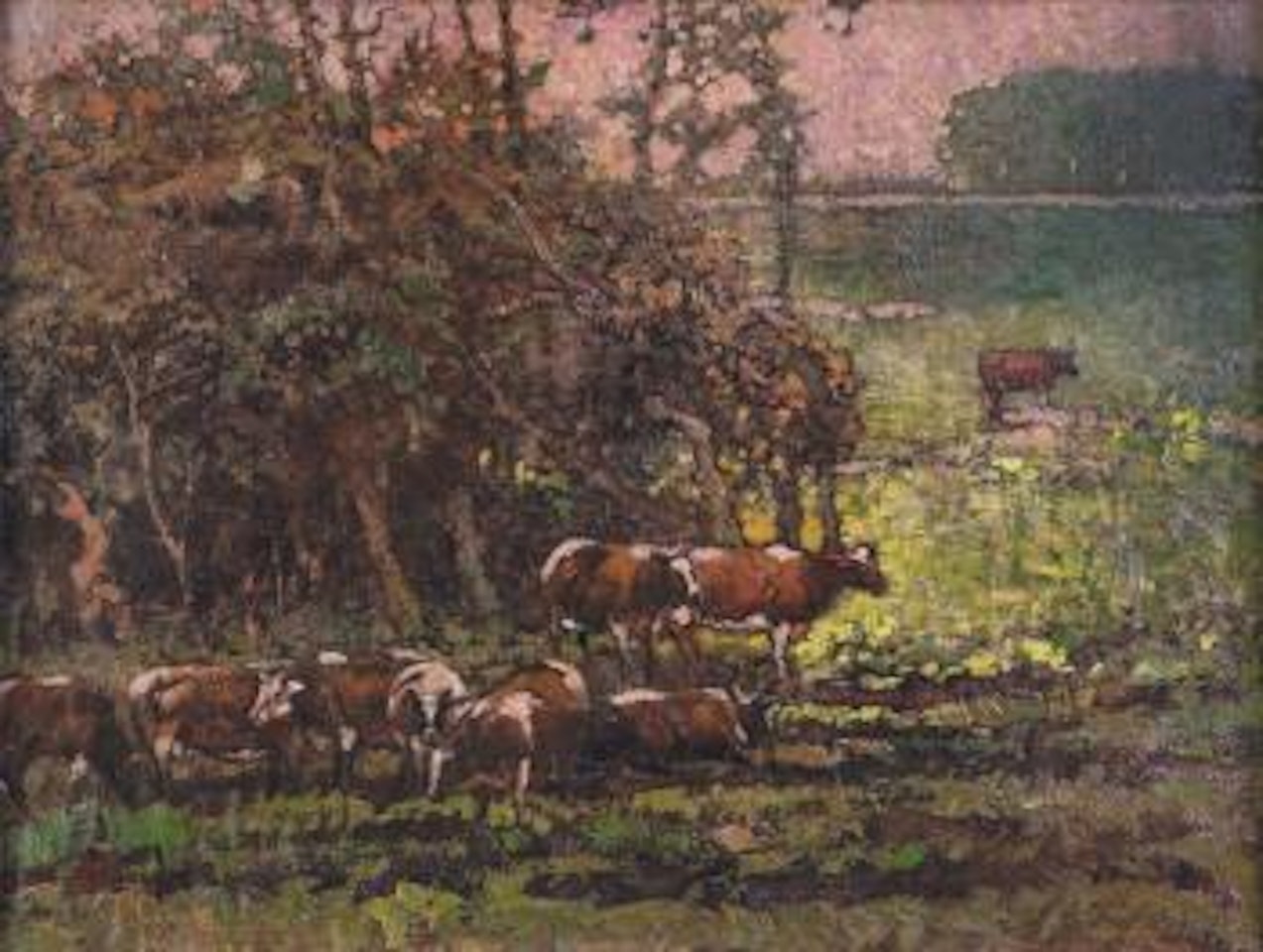 Segerombolan Sapi (Cattle) by Lee Man Fong