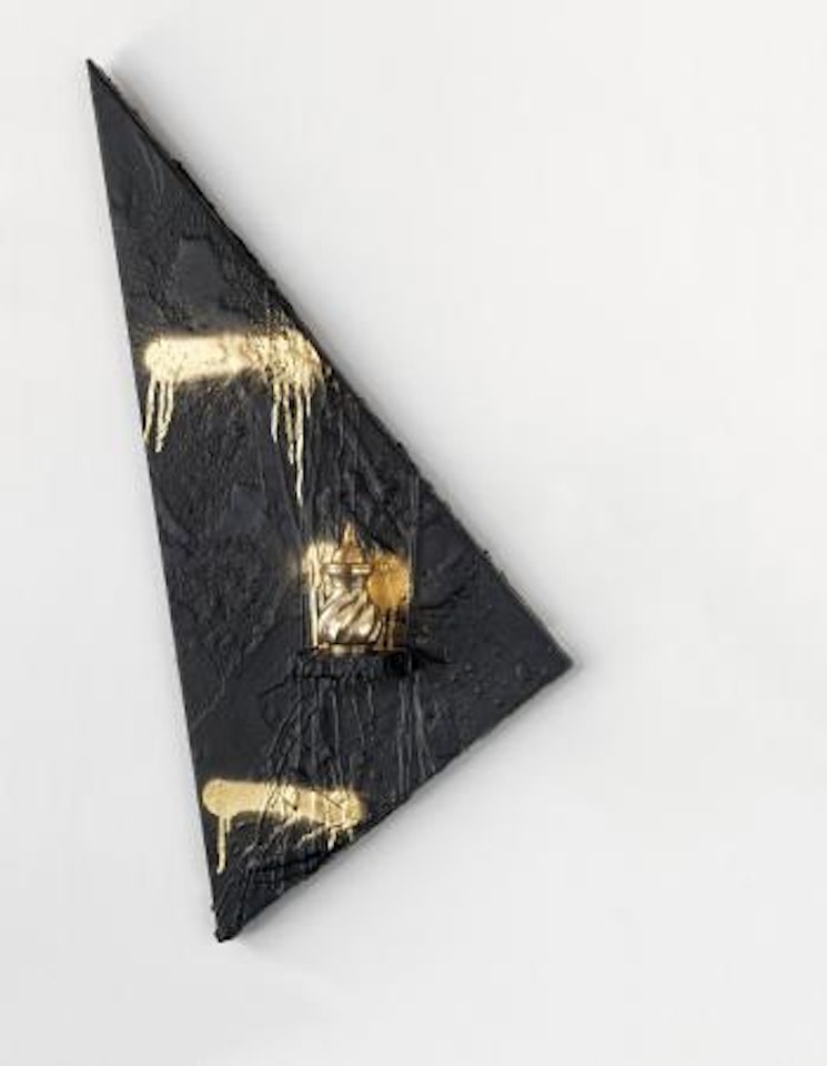 Untitled Triangle Shelf by Rashid Johnson