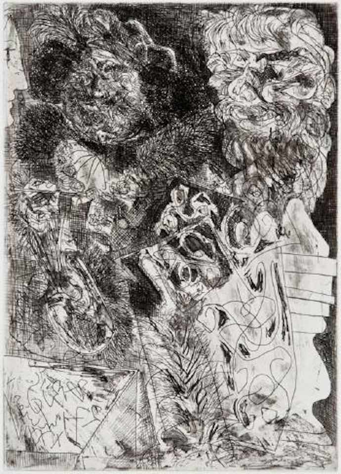 Rembrandt à la Palette (from La Suite Vollard) by Pablo Picasso