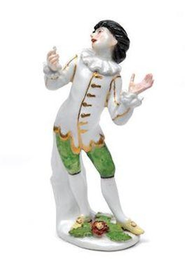 Scaramouche from the "commedia dell'arte" by Johann Joachim Kandler by Peter Reinicke