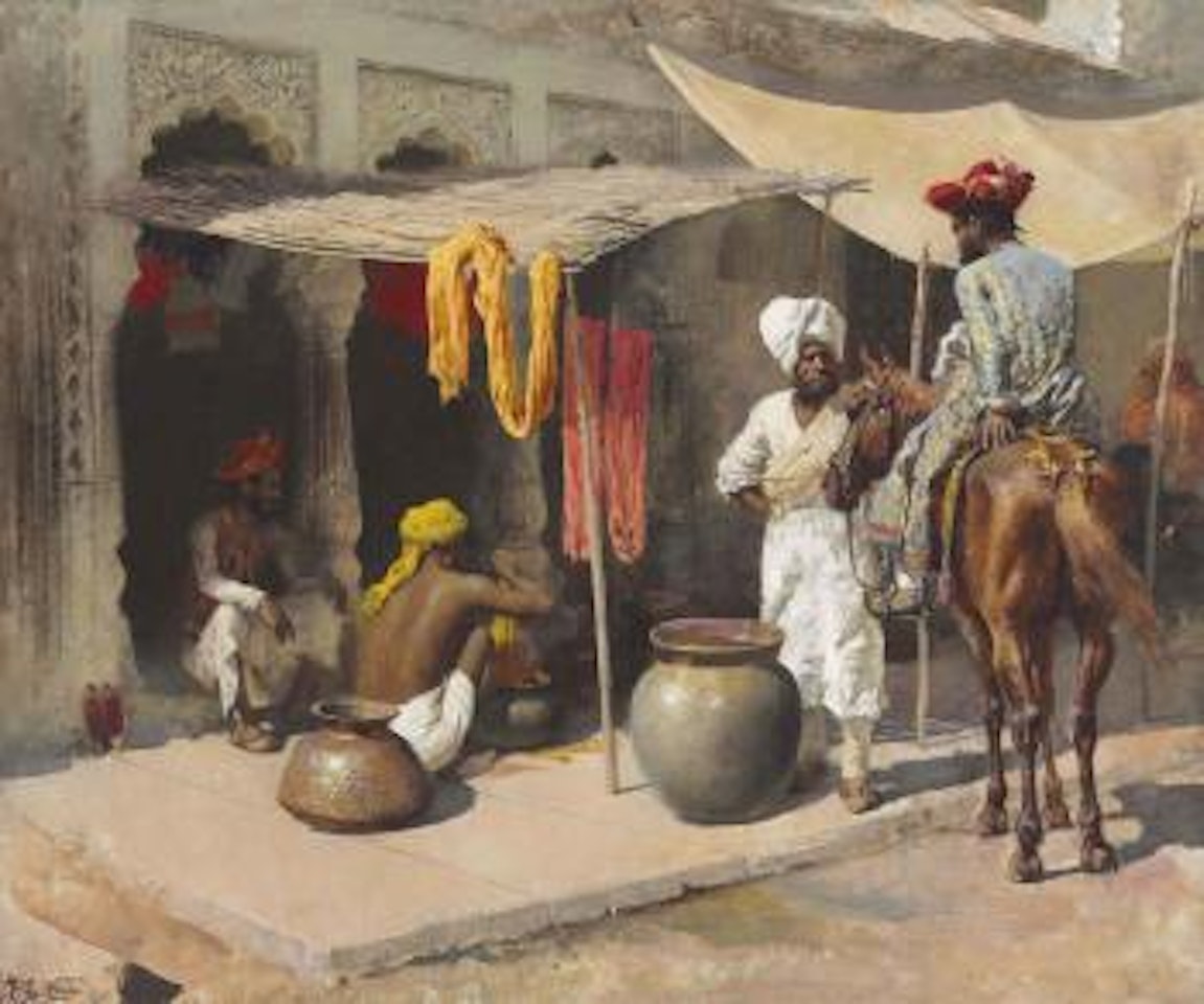 Outside the Indian Dye House by Edwin Lord Weeks