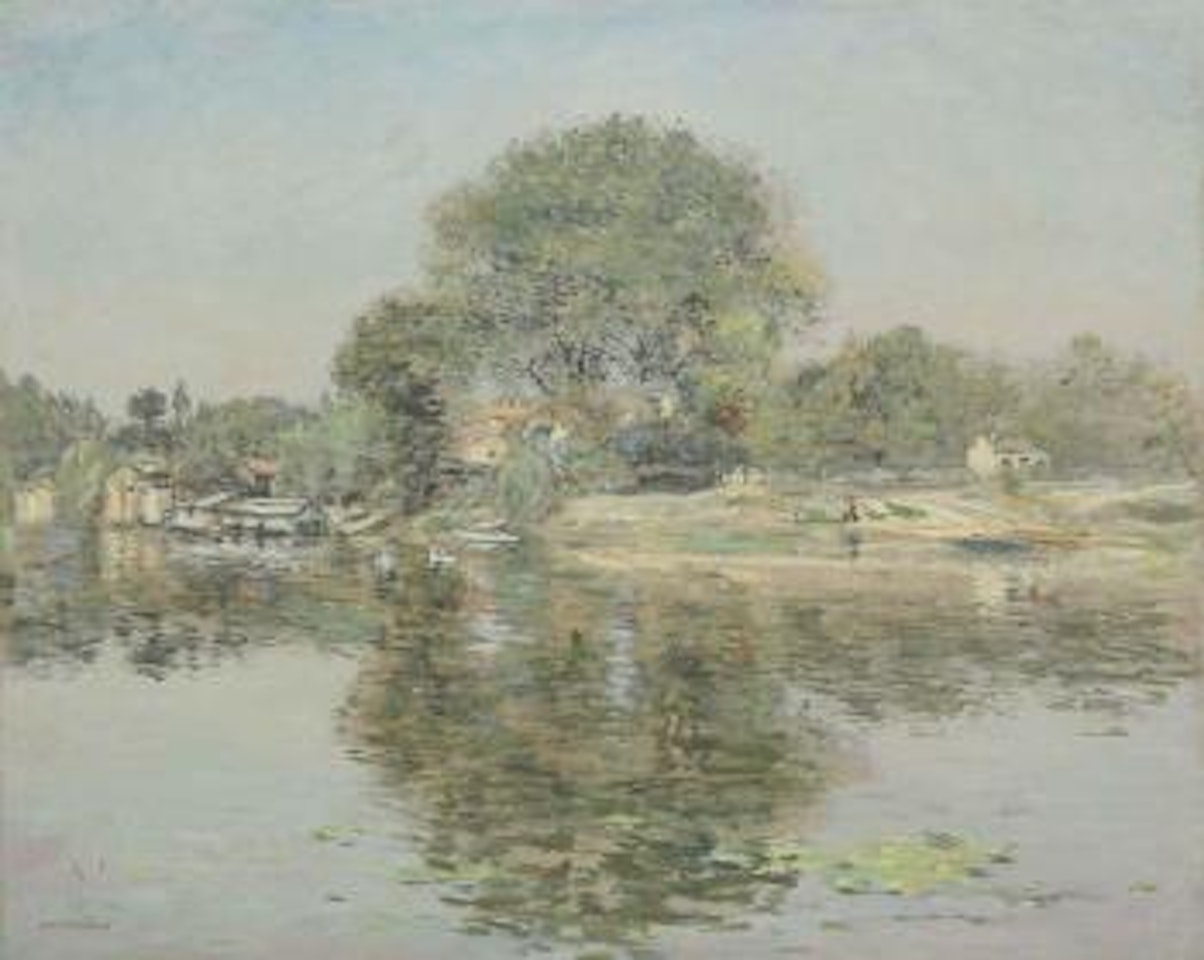 Barques à Pierrefitte en été by Jean Francois Raffaelli