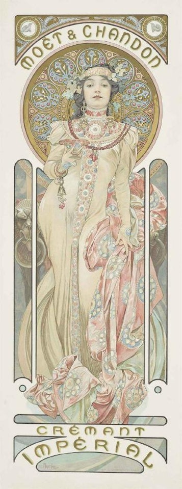 Moët & Chandon: Dry Imperial by Alphonse Mucha