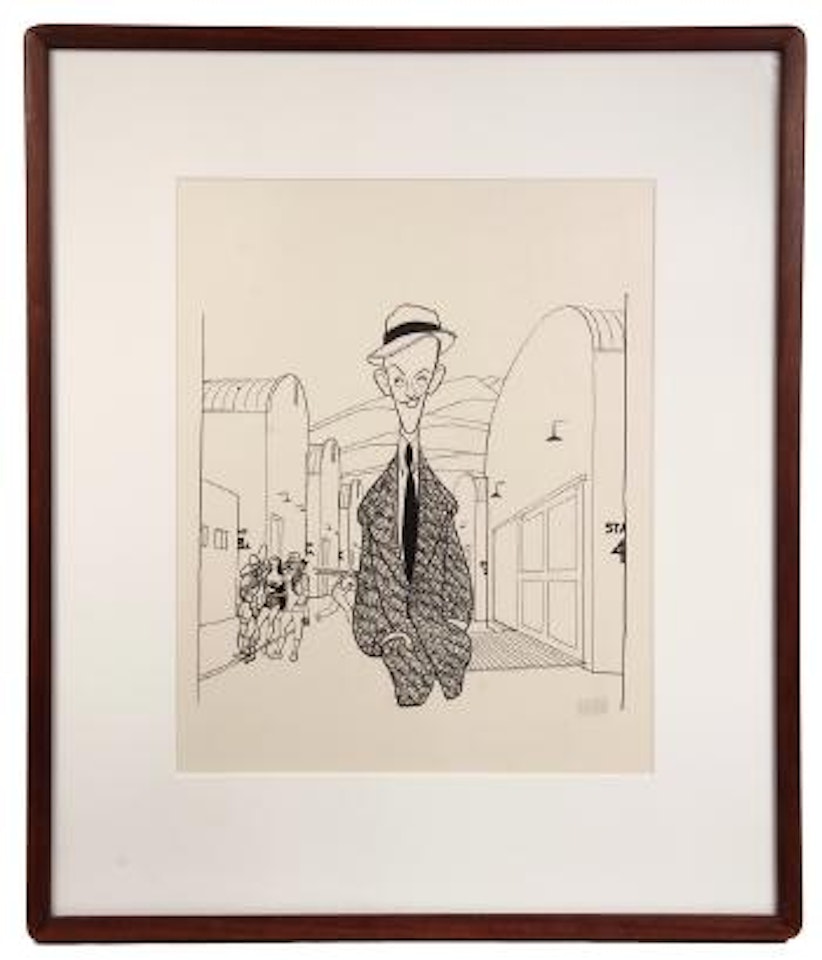 Fred Astaire on the set of Daddy Long Legs by Al Hirschfeld