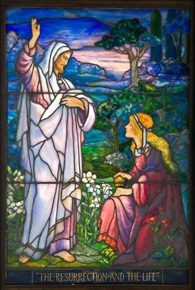 The Resurrection and the light by Tiffany Studios