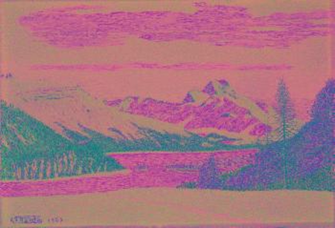 Blick über den Silsersee by Gottardo Segantini