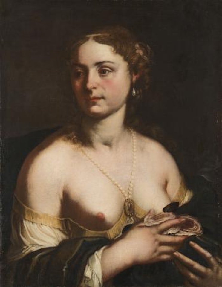 Donna con perle by Antonio Zanchi