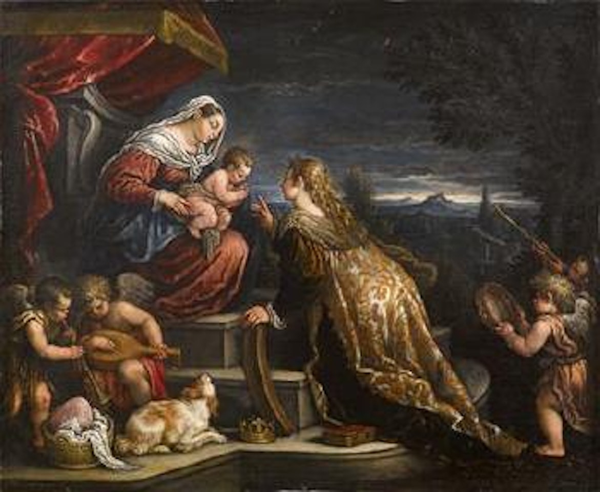 The Mystical Marriage of Saint Catherine by Leandro Bassano