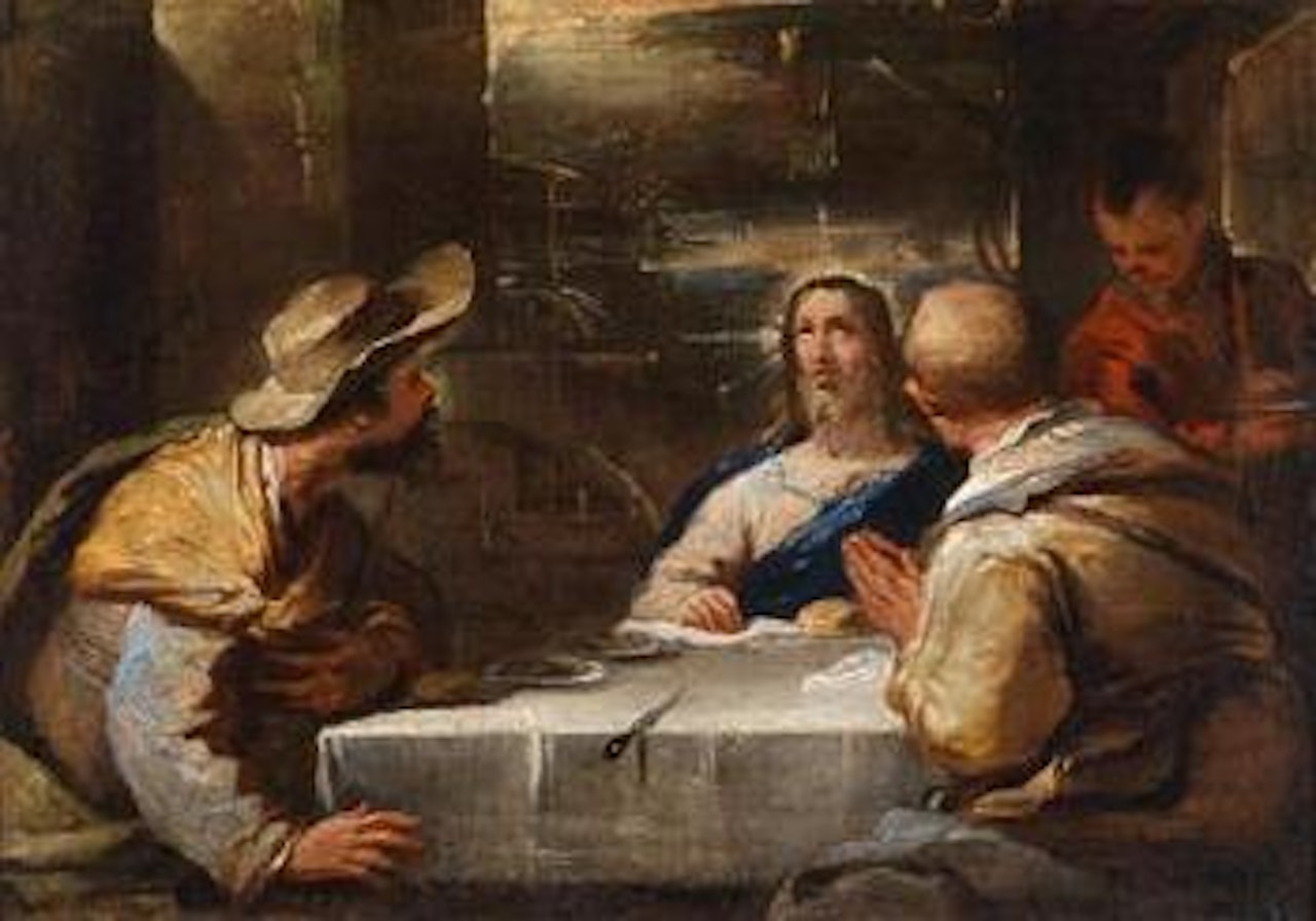 Supper at Emmaus by Circle of Luca Giordano