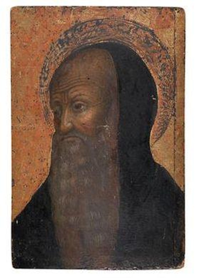 Saint Benedict, possibly a fragment by Sienese School
