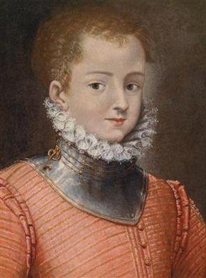 Portrait of a youthful noble with a gorget by Lavinia Fontana