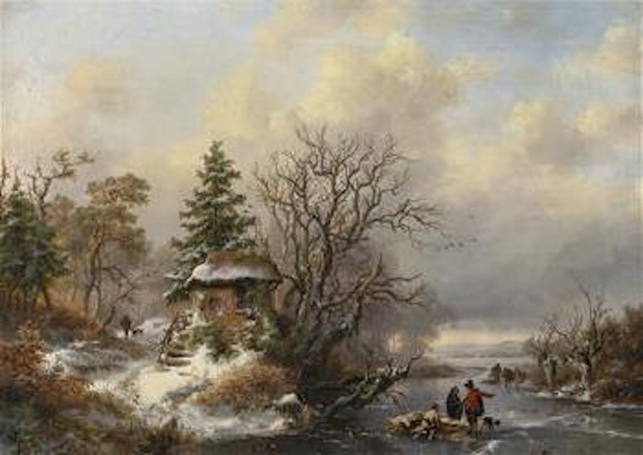 Winter Landscape by Fredrik Marinus Kruseman