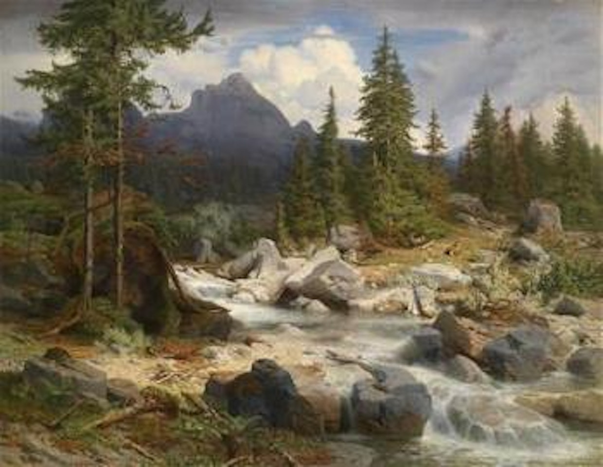 Partie aus der Ramsau (Scene from the Ramsau) by Robert Russ