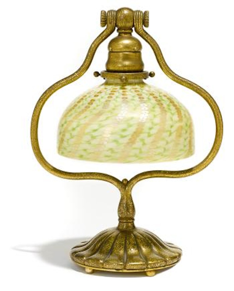 Harp lamp by Tiffany Studios