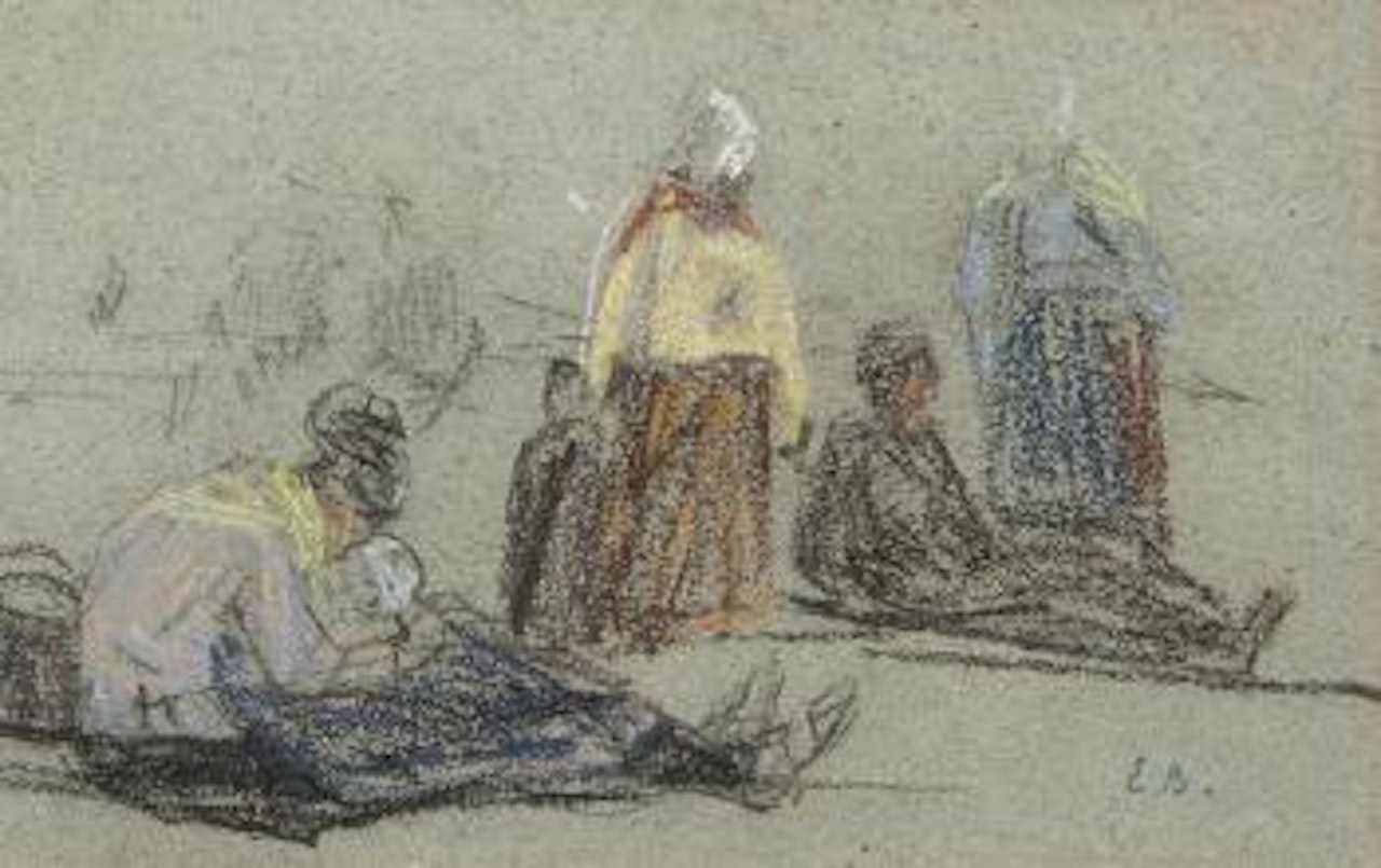 Femmes a la plage by Eugène Boudin