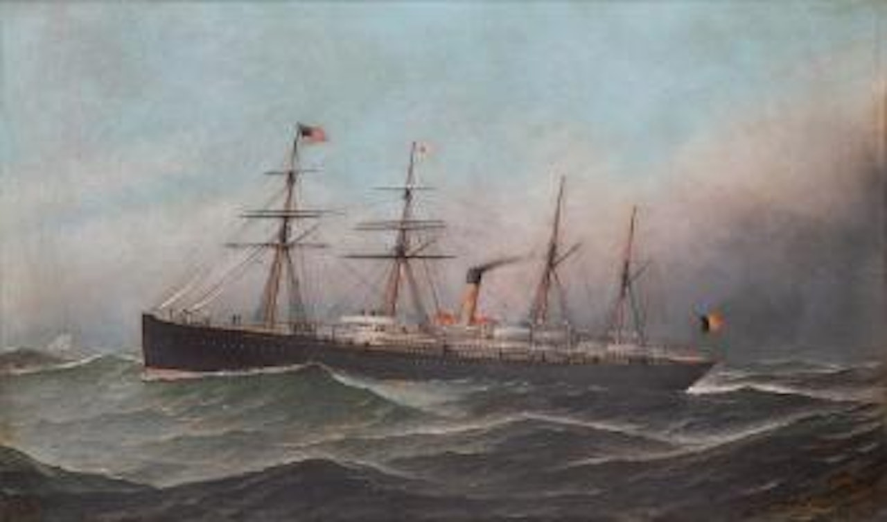 Bateau à vapeur Noordland by Antonio Jacobsen