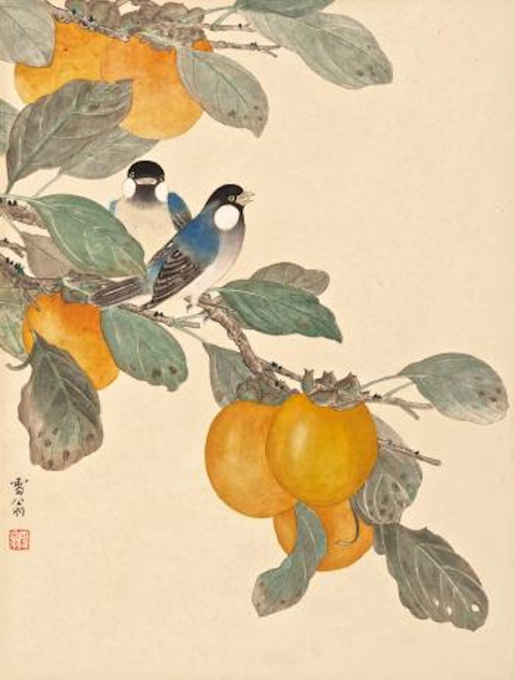 Tangerine And Birds by Chen Zhifo