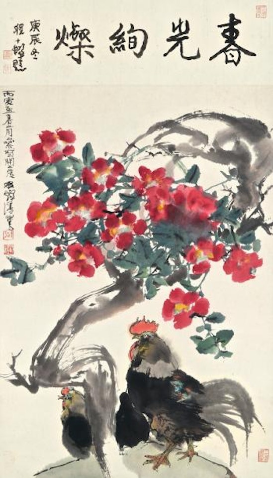 Camellia And Chicken by Cheng Shifa