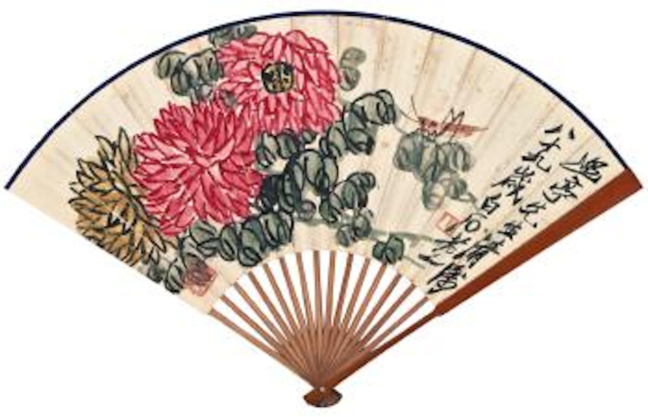 Chrysanthemums And Grasshopper by Qi Baishi