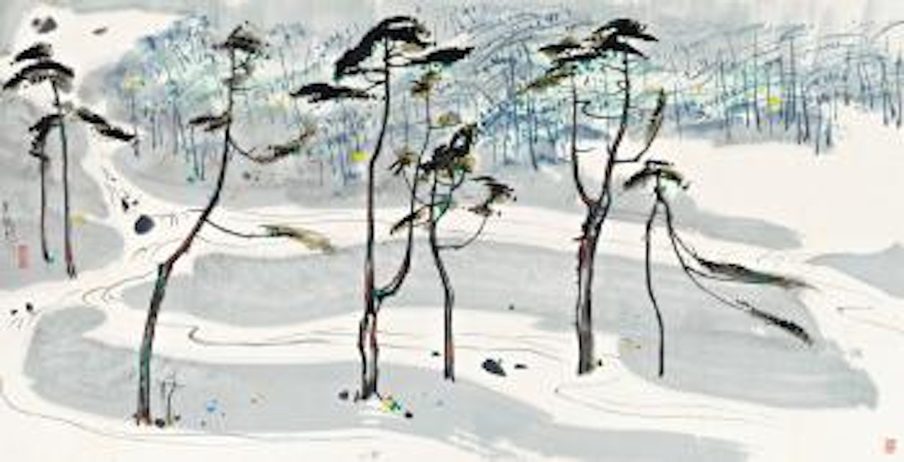 Jiuzhaigou Valley by Wu Guanzhong