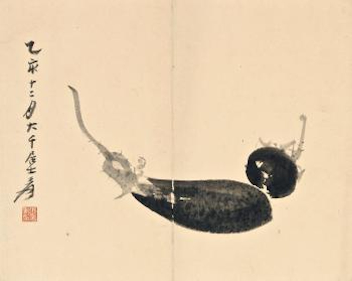 Eggplants by Zhang Daqian