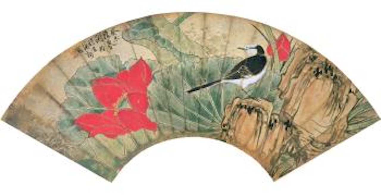 Kingfisher At Lotus Pond by Xie Zhiliu