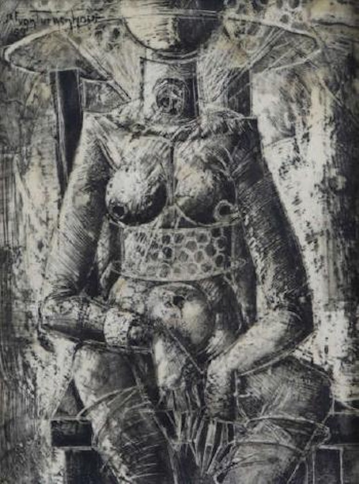 Nu assis by Jef van Tuerenhout