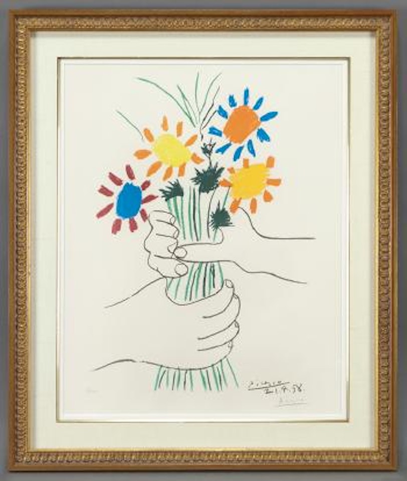 Mains aux fleurs by Pablo Picasso