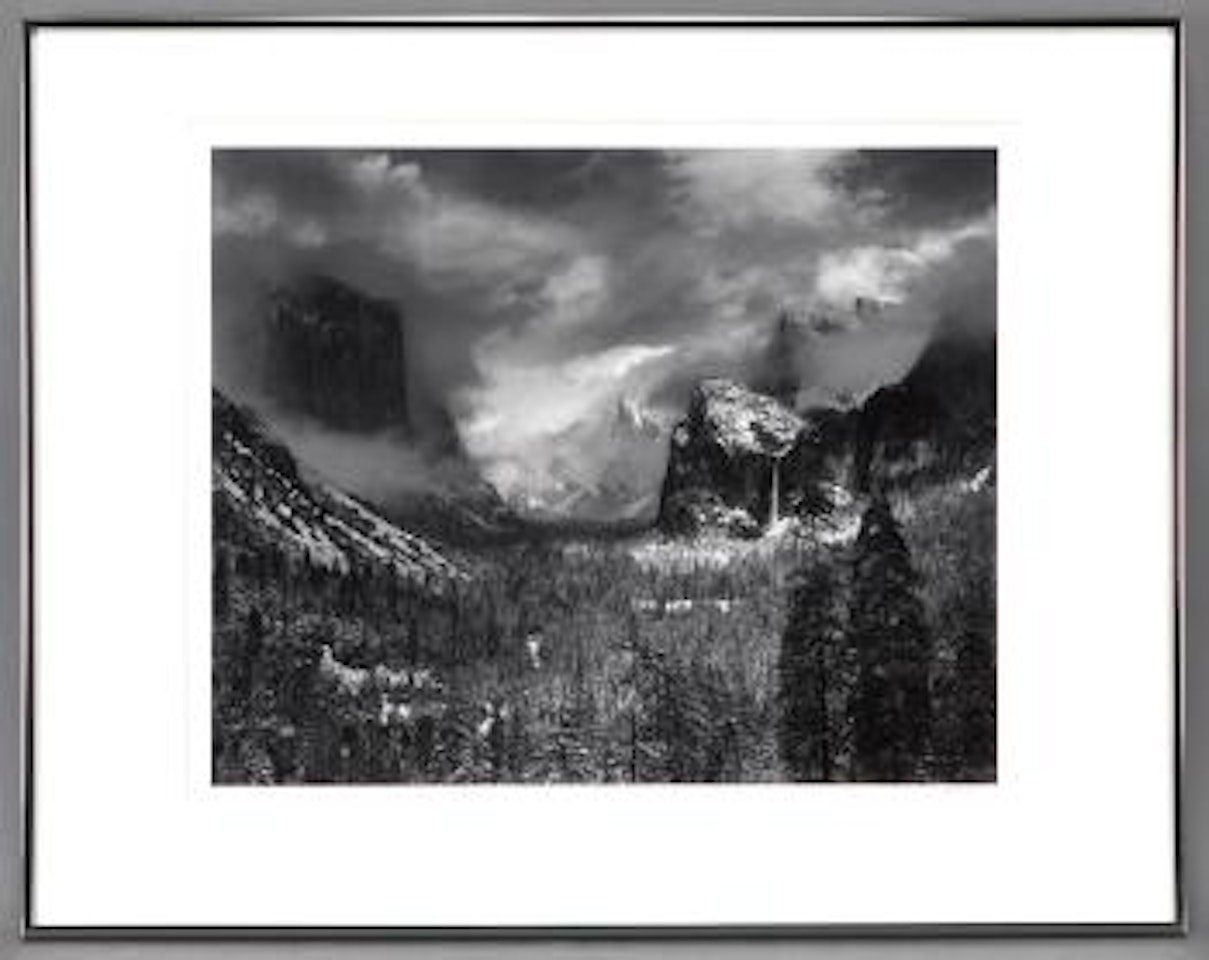 Clearing winter storm, Yosemite National Park by Ansel Adams
