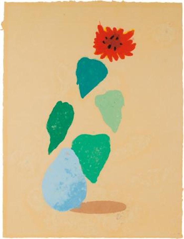 Sunflower (Paper Pool I) by David Hockney