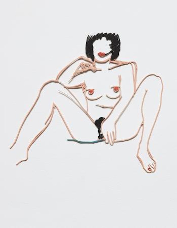 Monica Sitting with Legs Spread by Tom Wesselmann
