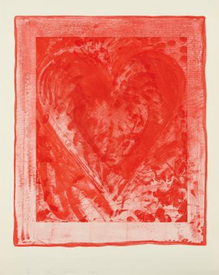 Five Cardinal Reds on Top of Each other by Jim Dine
