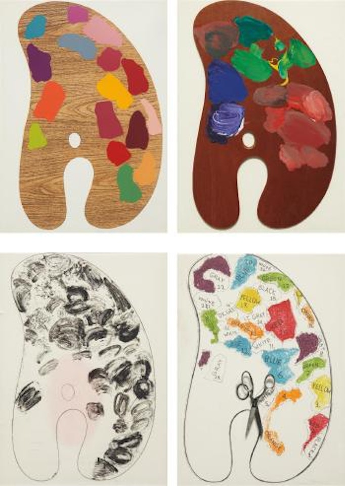 Four Palettes by Jim Dine
