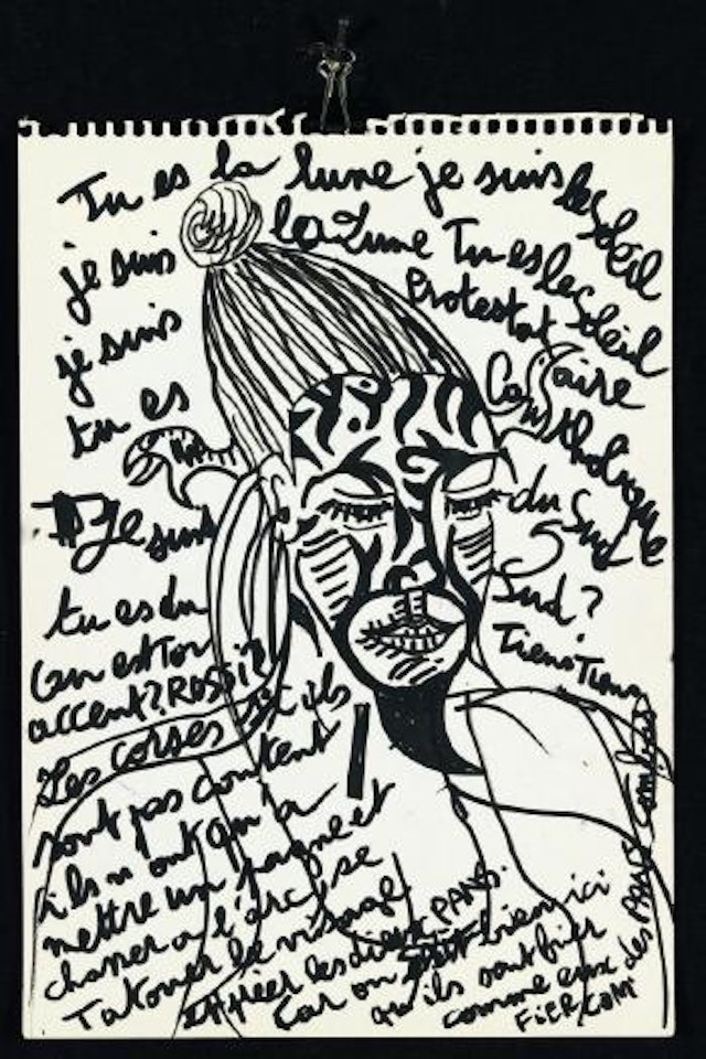 Tu es la lune je suis le soleil. Portrait by Robert Combas