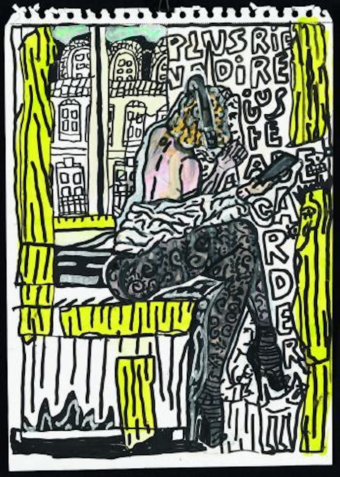 Plus rien à dire juste à regarder by Robert Combas