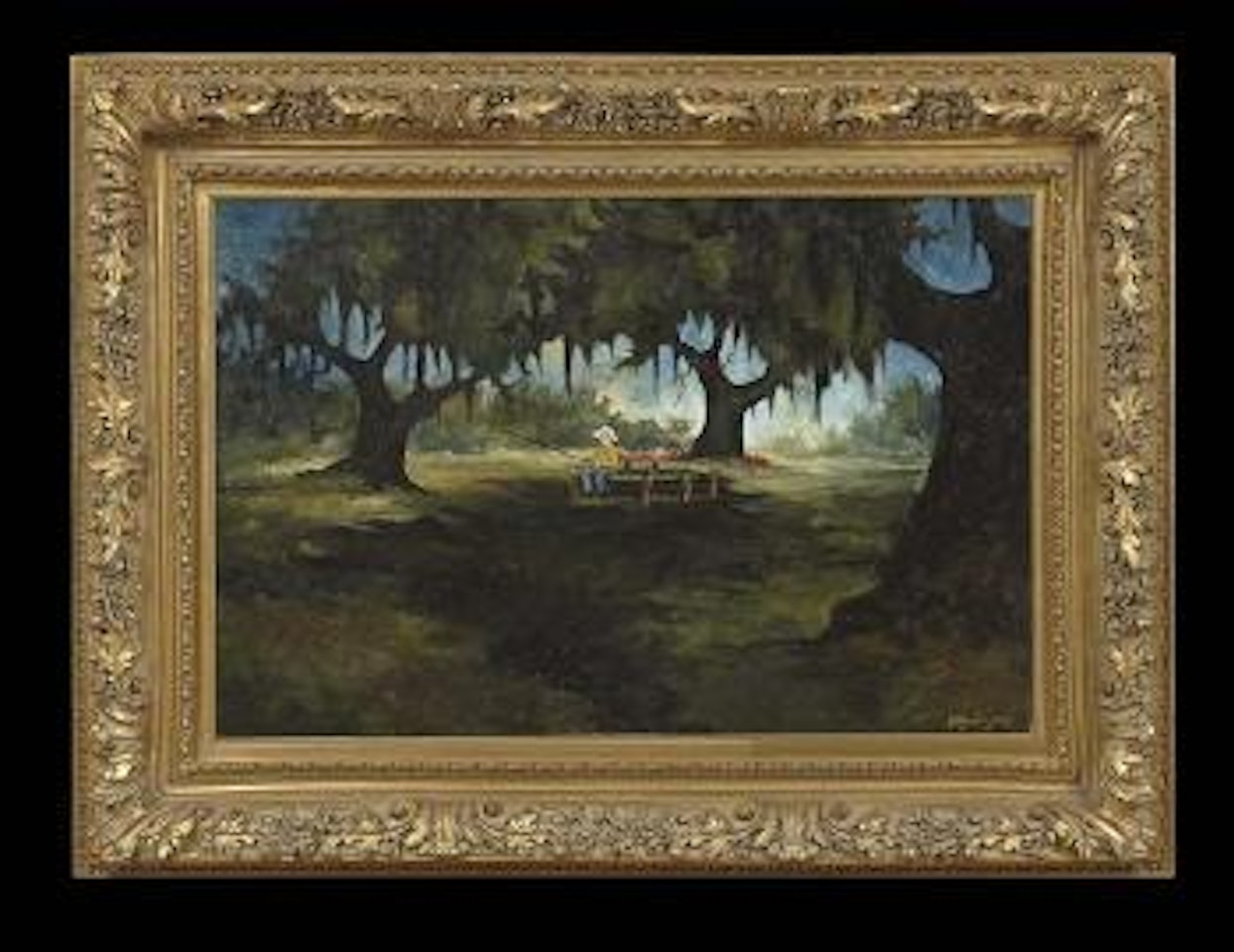 Fishing with T'Coon by George Rodrigue