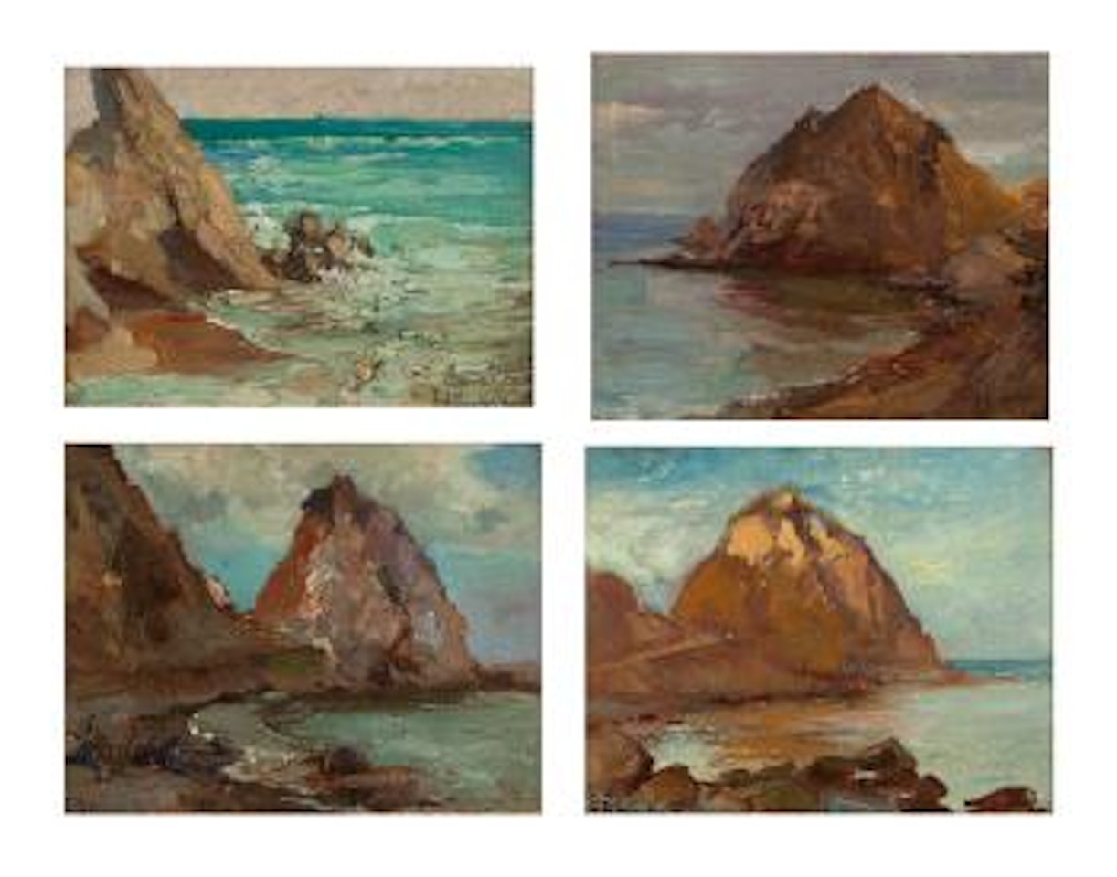 Sugar Loaf Point (Avalon Harbor), Catalina Island, California by Franz A Bischoff