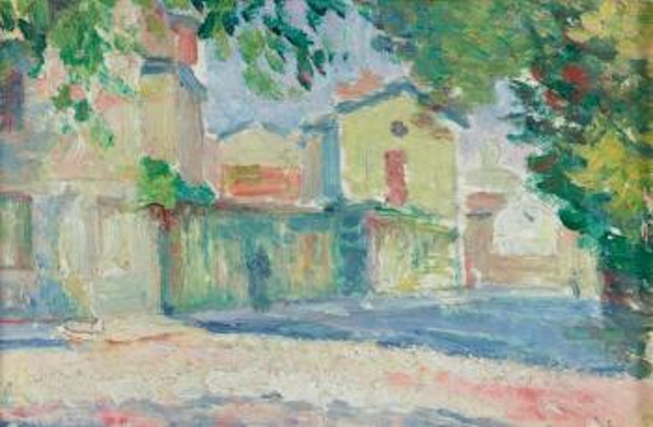 La rue du village à Lagny by Henri Lebasque