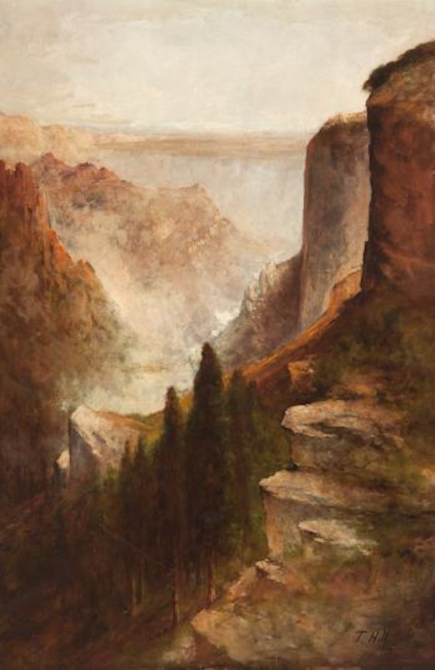 Yosemite Valley landscape by Thomas Hill