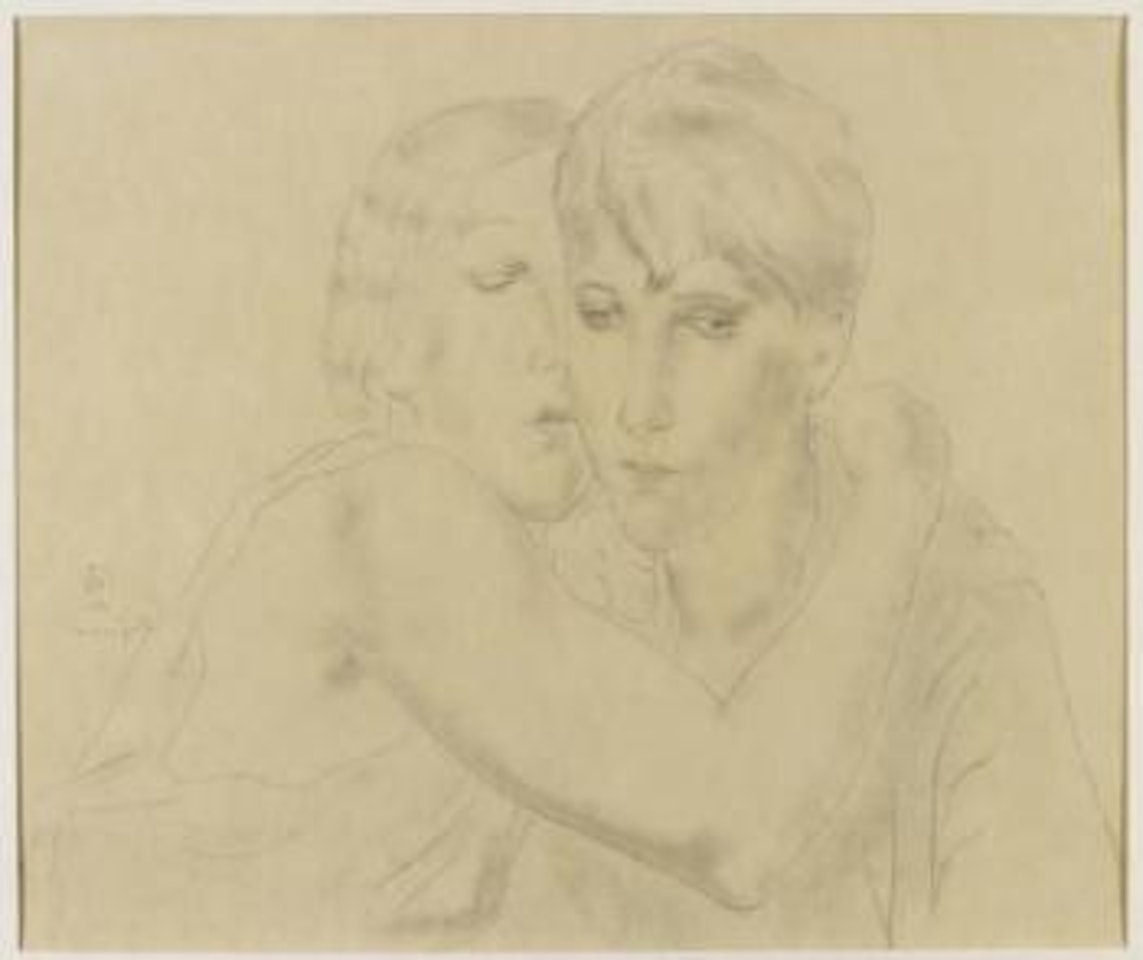 Deux amis by Leonard Tsuguharu Foujita