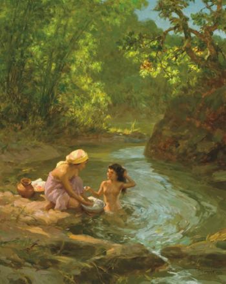 Lavanderas by Fernando Amorsolo