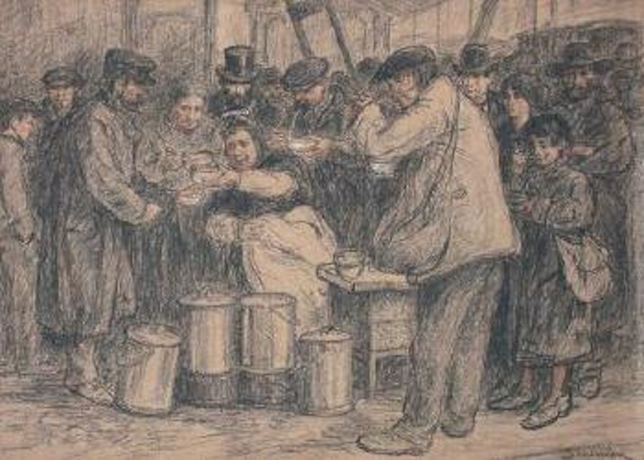La soupe populaire by Théophile Alexandre Steinlen